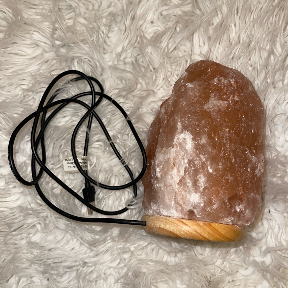 Salt rock lamp